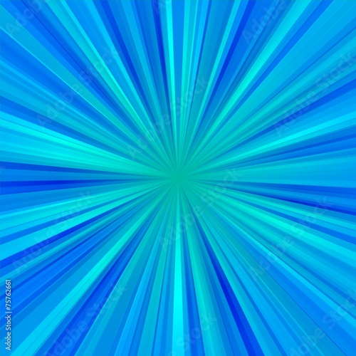 Abstract light blue centralized background of regular rays