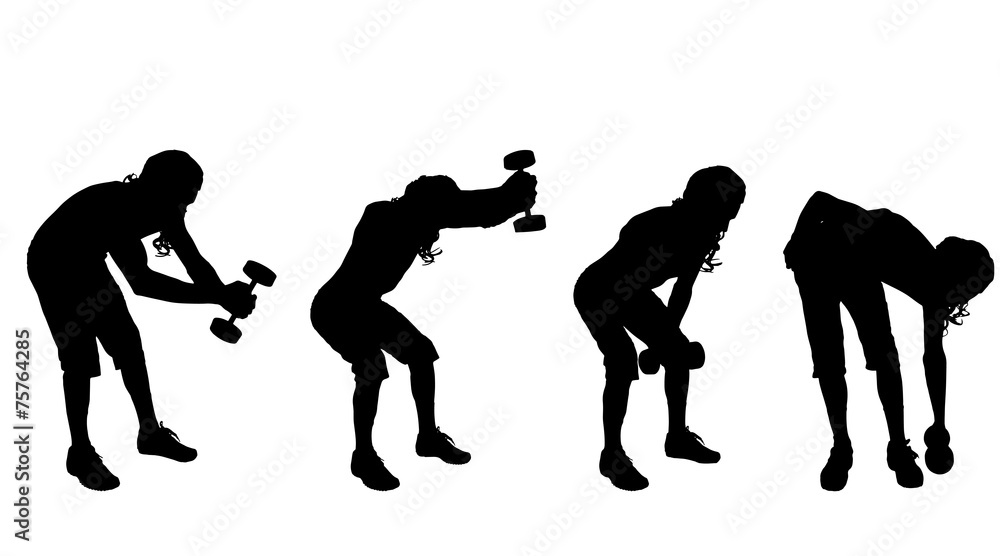 Vector silhouette of a man. Vector silhouette of a man.