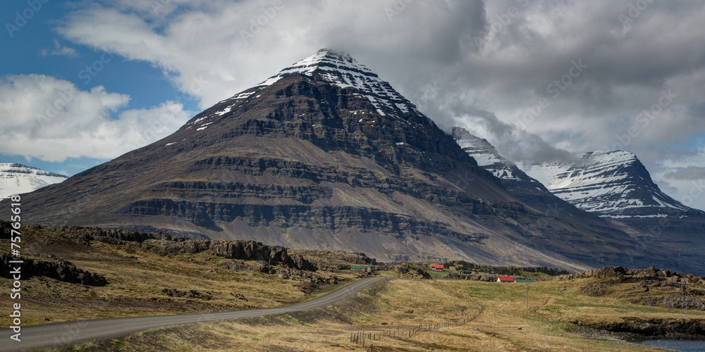 Icelandic Road and Mountains