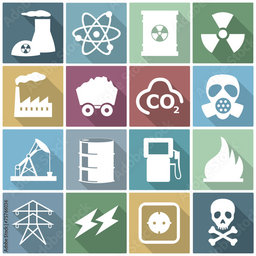 Iconset *** Fossile Energy - white