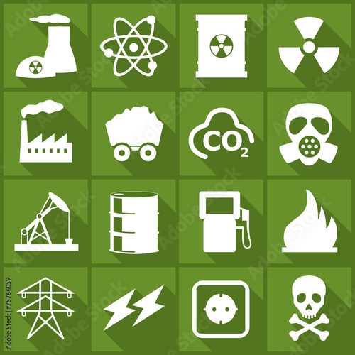 Iconset *** Fossile Energy - green