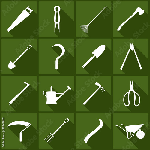 Iconset (2/2) *** Garten Werkzeug - green