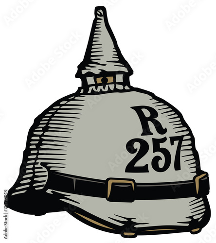 WWI German pickelhaube helmet