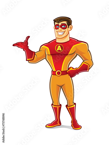 Handsome Superhero Welcome