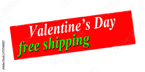 Valentine day free shipping