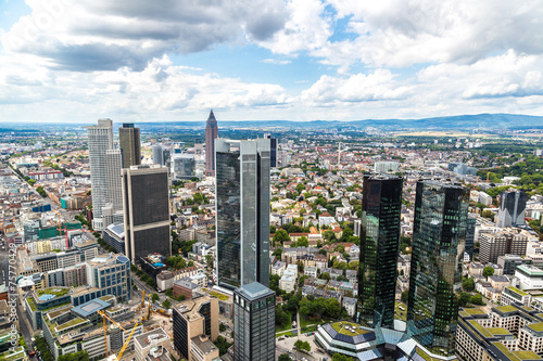 Financial district in Frankfurt