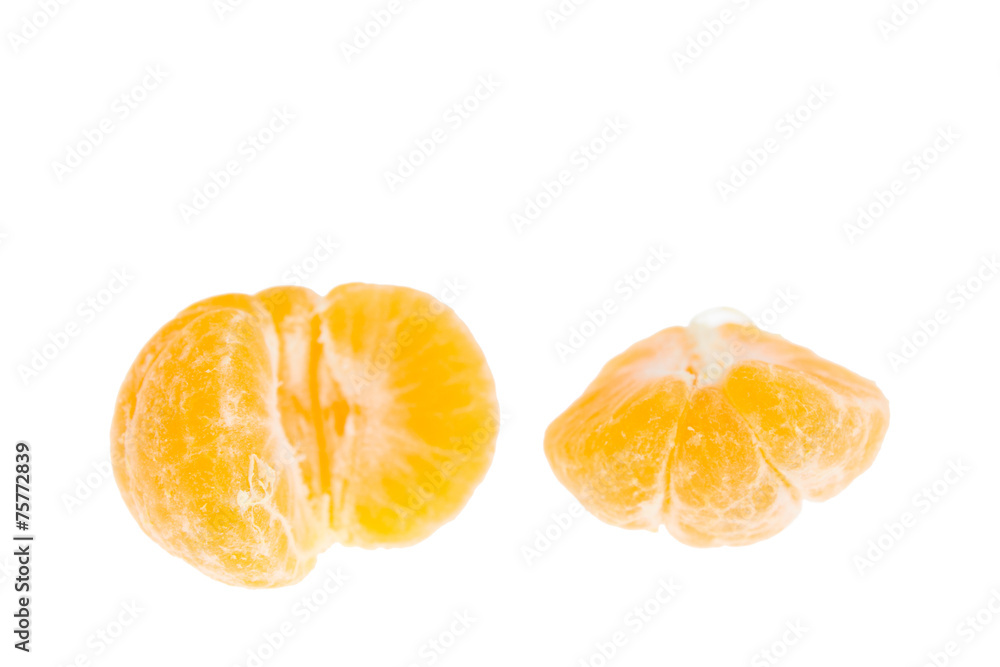 Tangerine isolated on white background Tangerine isolated on white background