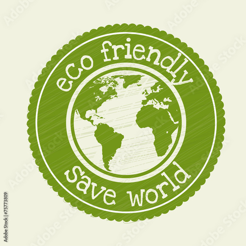 Ecology design, vector illustration.