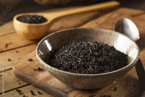 Photography Dry Black Loose Leaf Tea