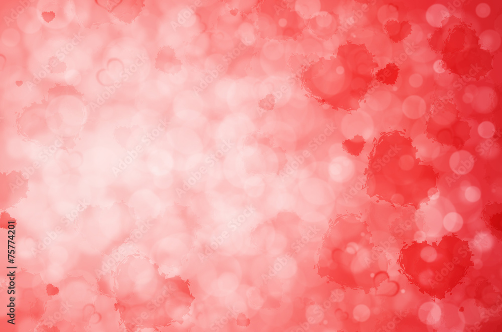 Valentine's day background with hearts.