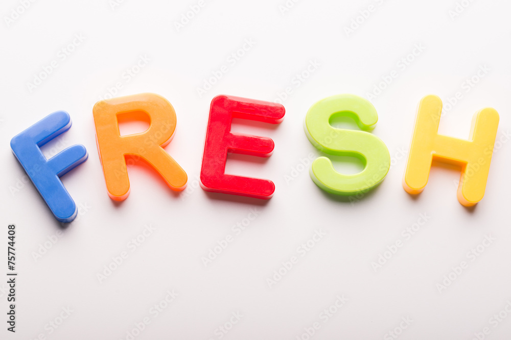 Plastic letters isolated on white background. Plastic letters isolated on white background.