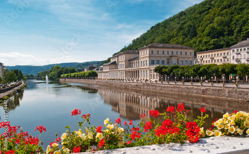 Canvastavla Möndäne Kurpromenade von Bad Ems an der Lahn