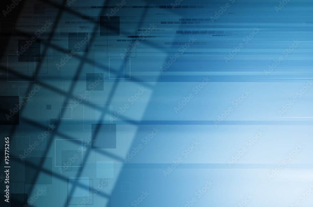 Fototapeta premium abstract blue hi-tech background