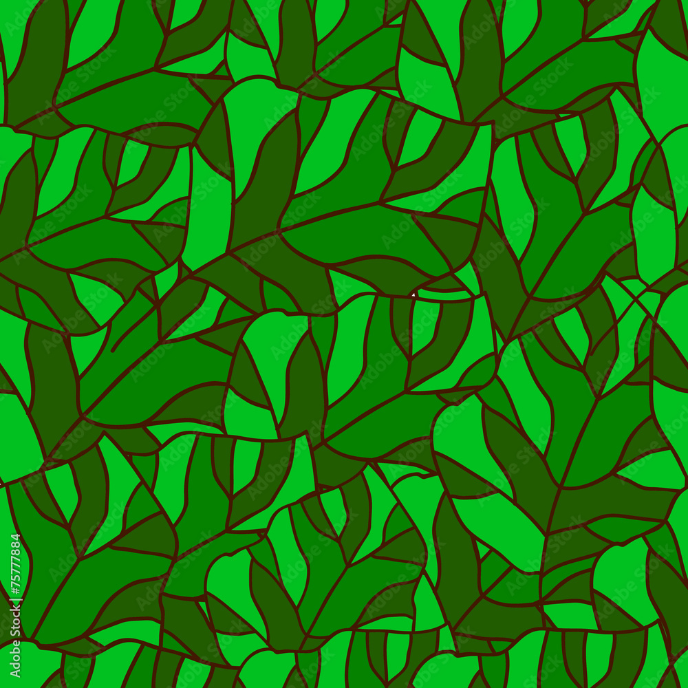 hand draw leaves