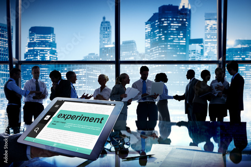 Wallpaper Mural Business People Meeting Experiment Dictionary Concept Torontodigital.ca