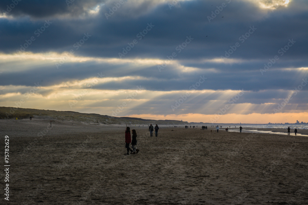 Strand in Noordwijk Holland