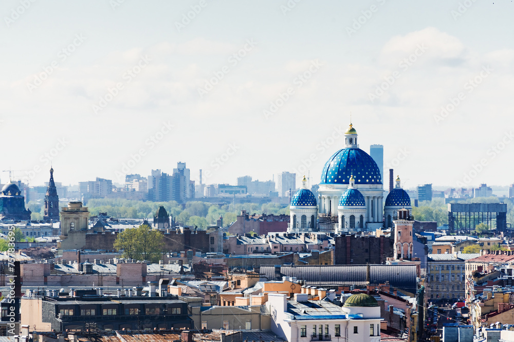 View of St. Petersburg from the colonnade of St. Isaac's Cathedr