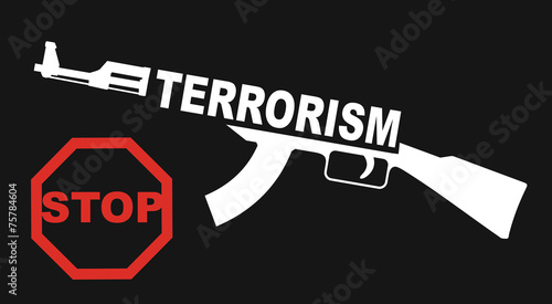 Stop the terrorism sign