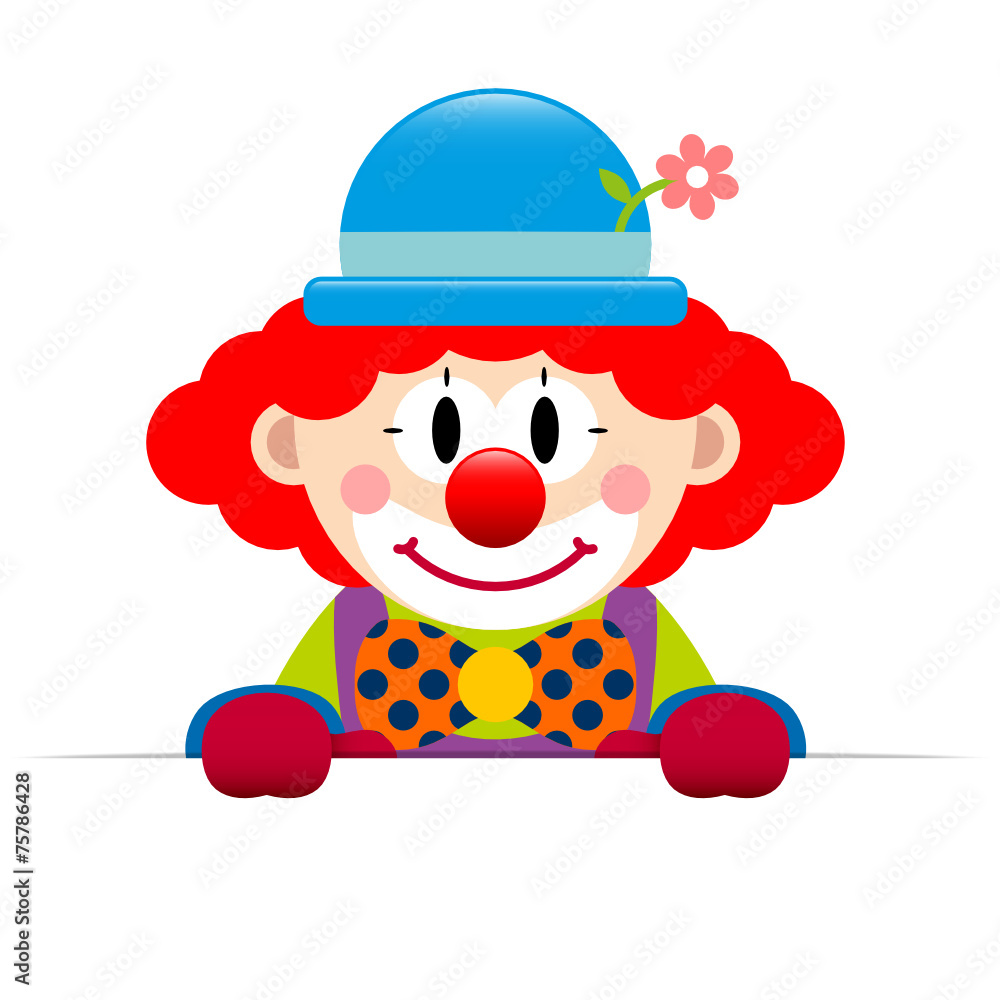Clown Red Hair Banner