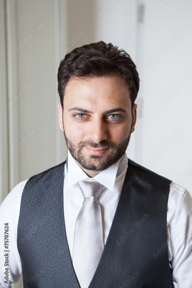 Young Italian groom before marriage Young Italian groom before marriage