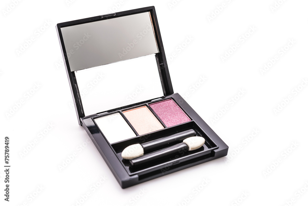 Eye shadow cosmetic isolated on white background Eye shadow cosmetic isolated on white background