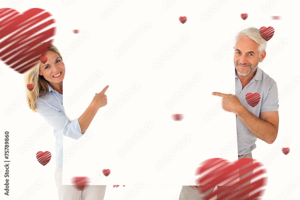 Composite image of valentines couple Composite image of valentines couple
