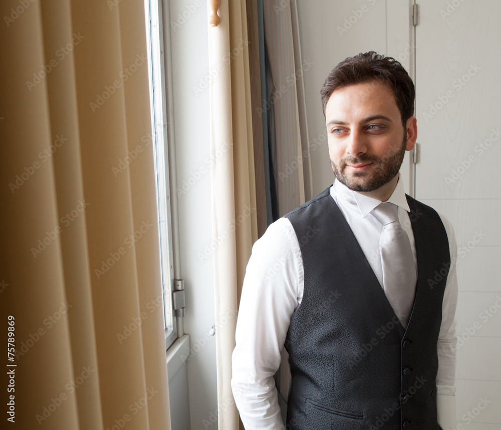 Young Italian groom before marriage Young Italian groom before marriage