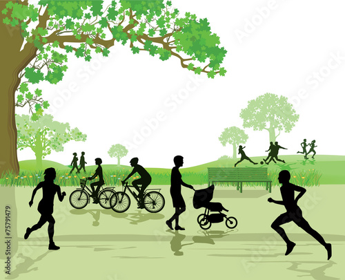 Freizeit und Sport im Park
