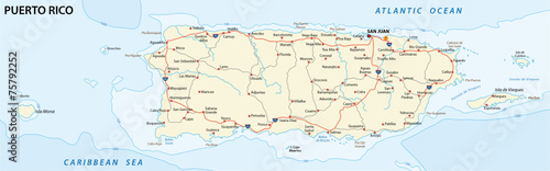 puerto rico road map