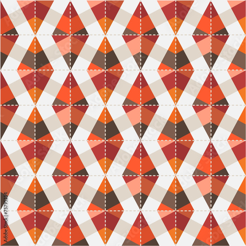 Colorful Background in patchwork style with stitches