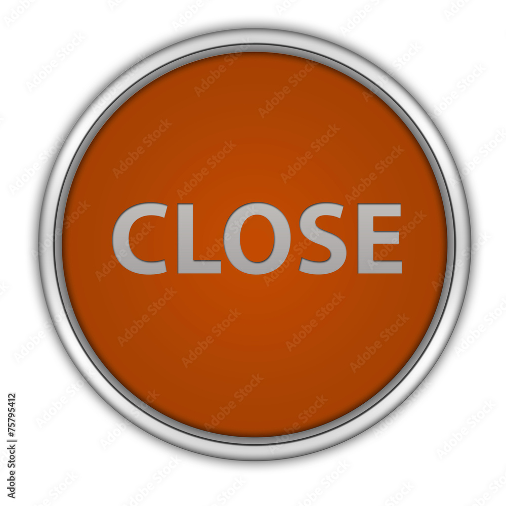 close circular icon on white background close circular icon on white background