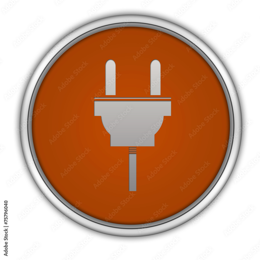 power circular icon on white background power circular icon on white background