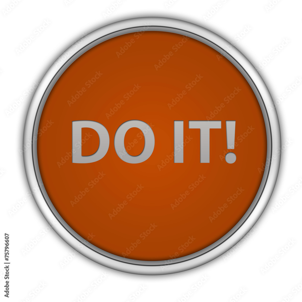 Do it circular icon on white background Do it circular icon on white background