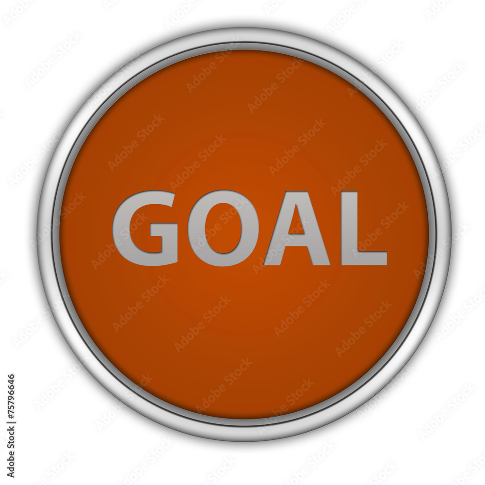 Goal circular icon on white background Goal circular icon on white background
