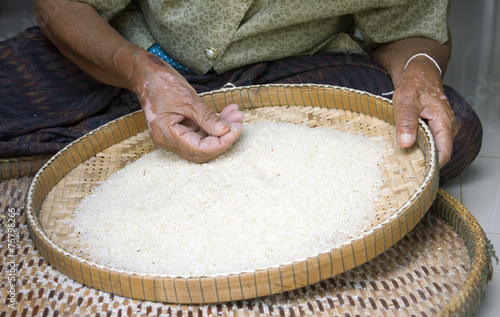 Konstfotografi winnow rice