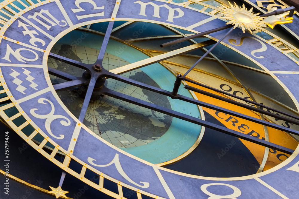 Naklejka premium Astronomical Clock in Prague, Czech Republic