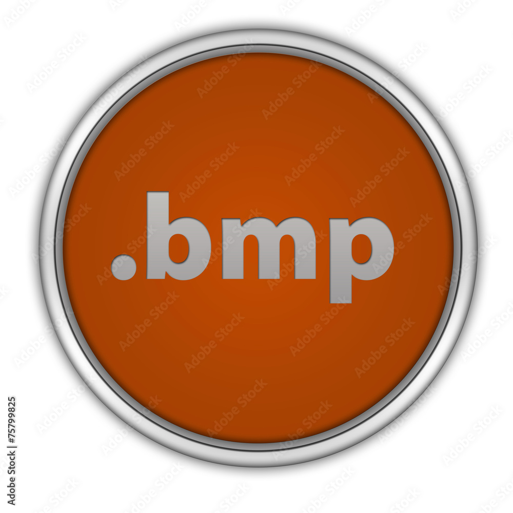 .bmp circular icon on white background .bmp circular icon on white background