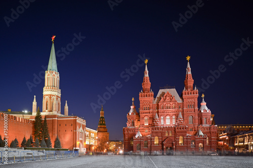 Roter Platz in Moskau am Abend