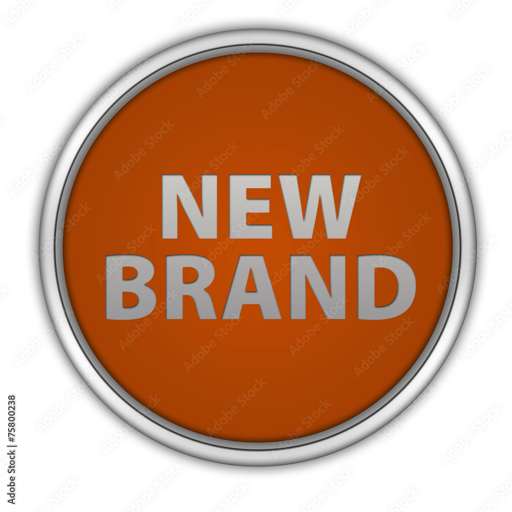 Fototapeta premium New brand circular icon on white background
