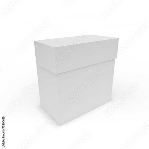 Blank white box