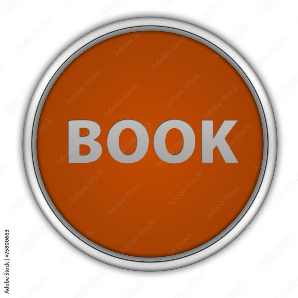 Book circular icon on white background Book circular icon on white background