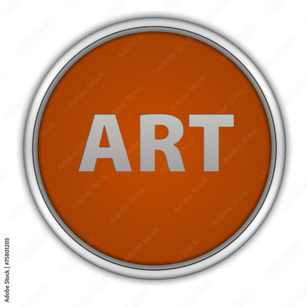 Art circular icon on white background Art circular icon on white background
