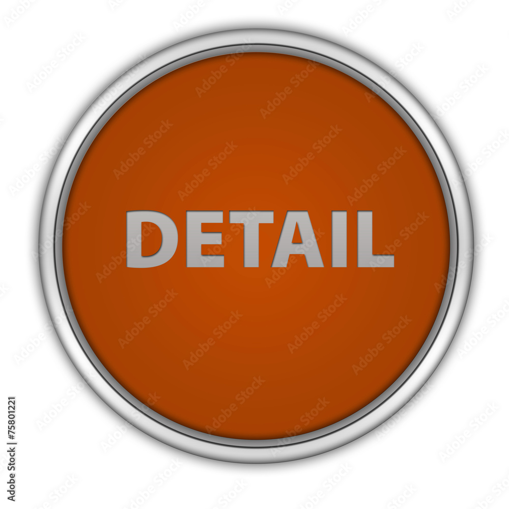 Detail circular icon on white background Detail circular icon on white background