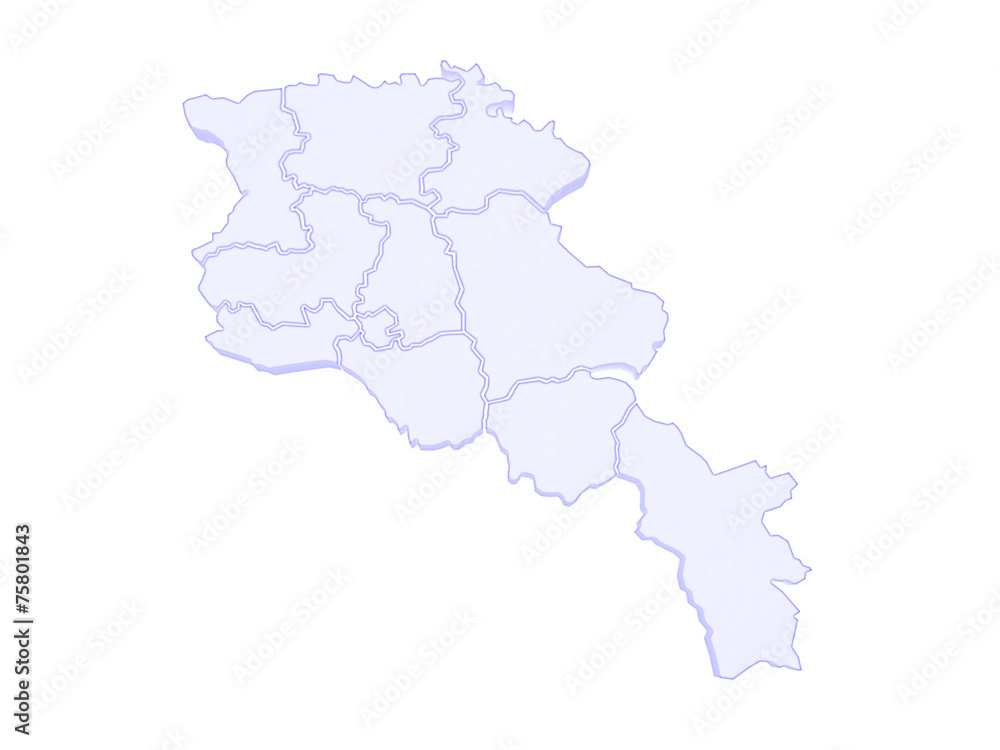 Map of Armenia. Map of Armenia.