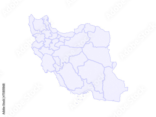 Map of Iran.