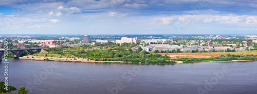  industry district at Nizhny Novgorod in summer photo