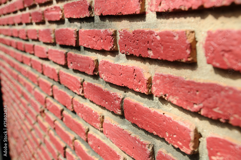 Obraz premium Red brick walls use for background.