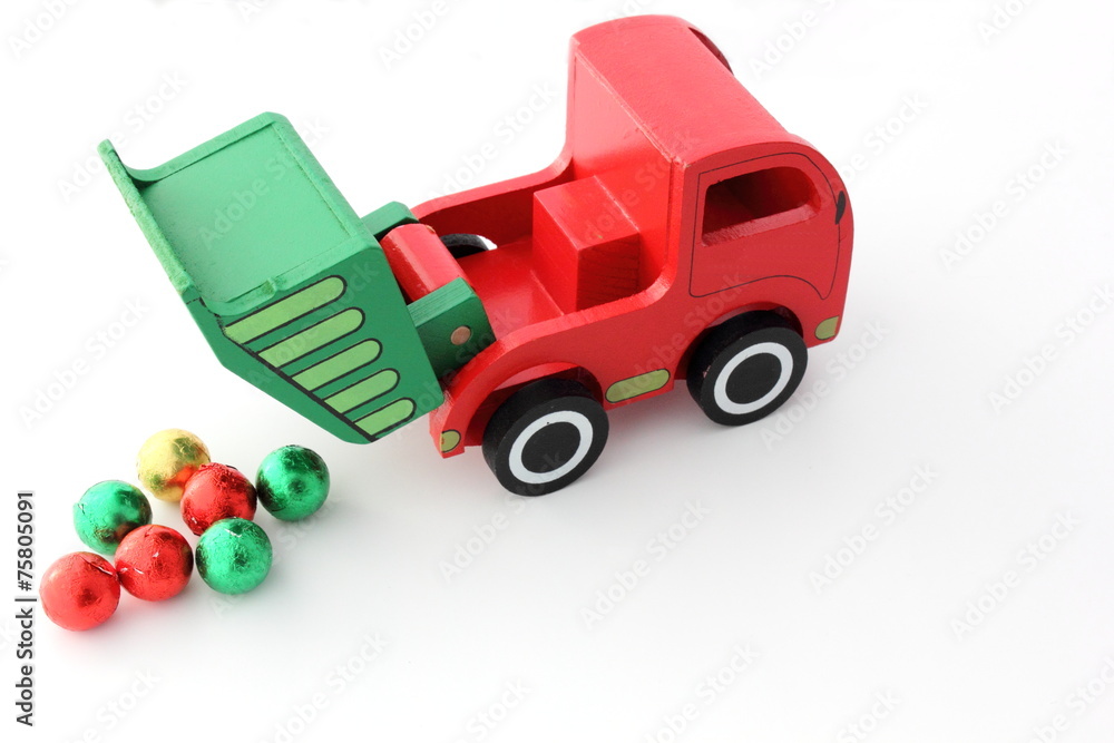 Naklejka premium Camion en action