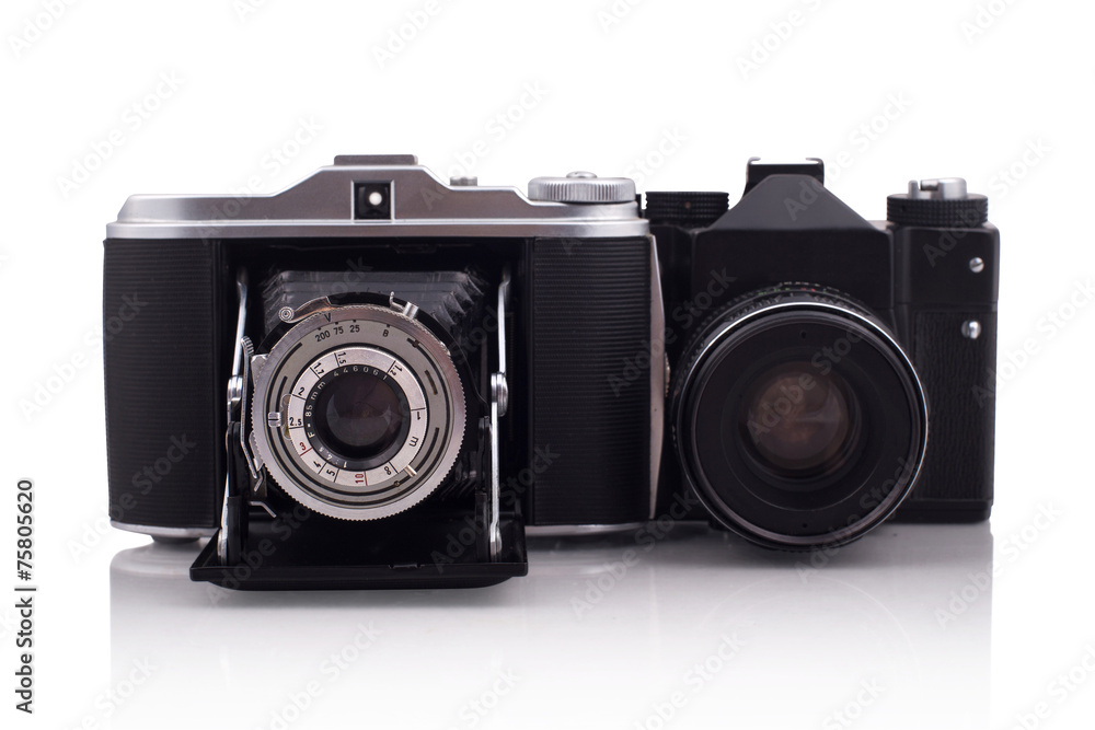 Two retro cameras