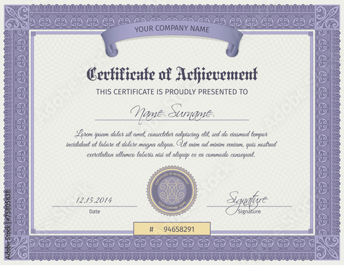 Qualification Certificate Template